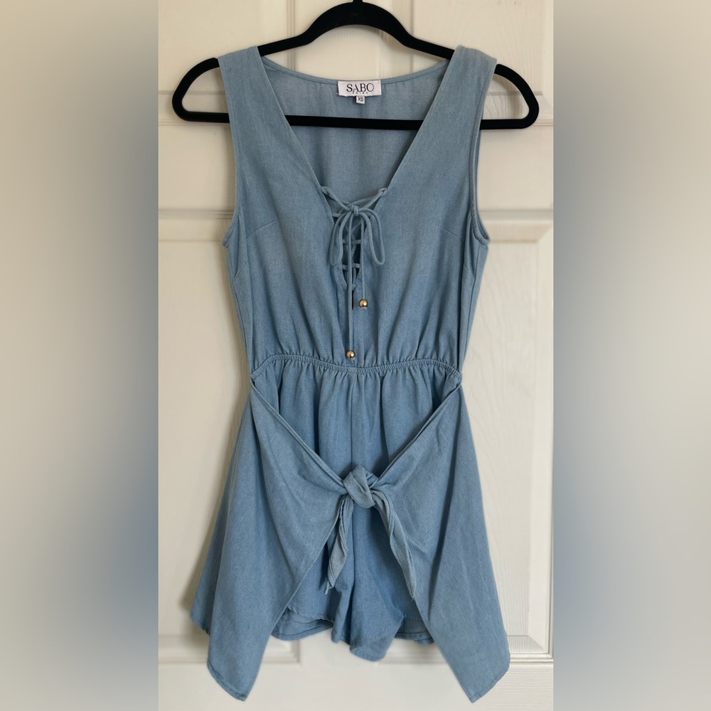 Sabo Skirt Chambray Romper